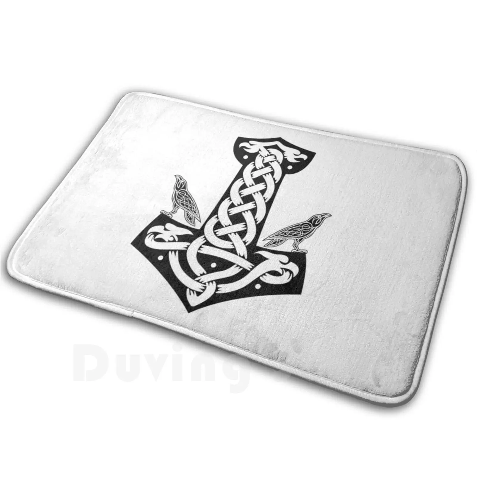 Mj? Lnir (черный)-коврик с молнией вороны коврик мягкая Нескользящая подушка