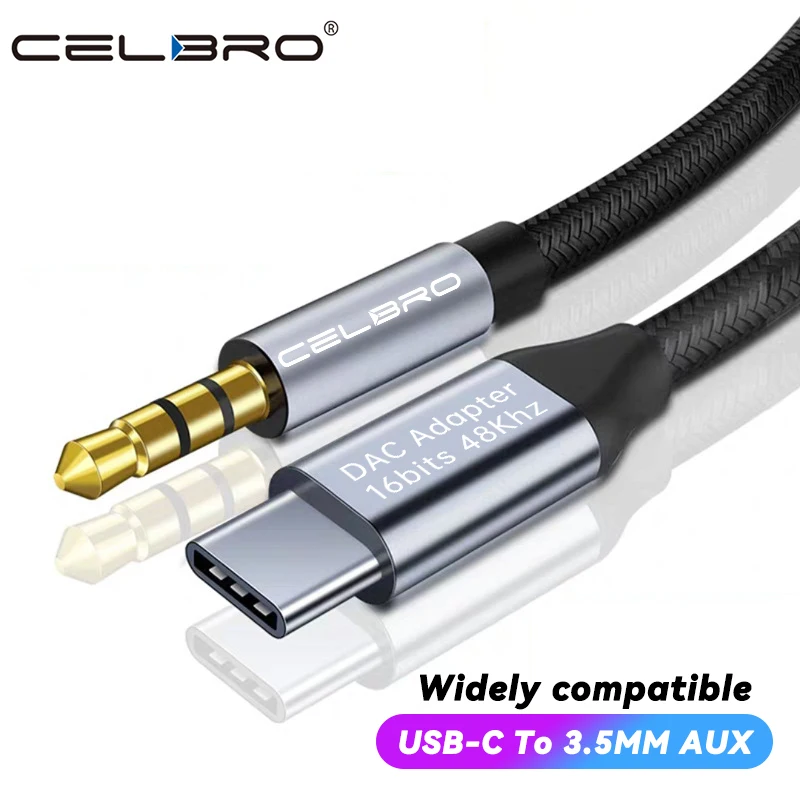 Usb Type C To 3.5mm Aux Audio Jack Cable Cord Adapter Headset Headphone Speaker Tipo For Samsung S21 20 Xiaomi 12 Oneplue 9 Dac | Мобильные