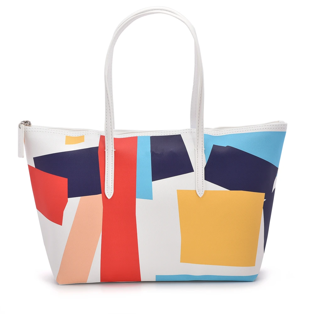 

Ladies Fashion HandBags Classic Shopper Multicolors Pattern Women Tote Shopping School Office Travel Shoulder Zipper Big Bag