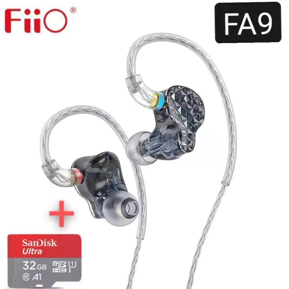 Наушники вкладыши FiiO FA9 Knowles 6 Hi Fi наушники со съемным посеребренным медным