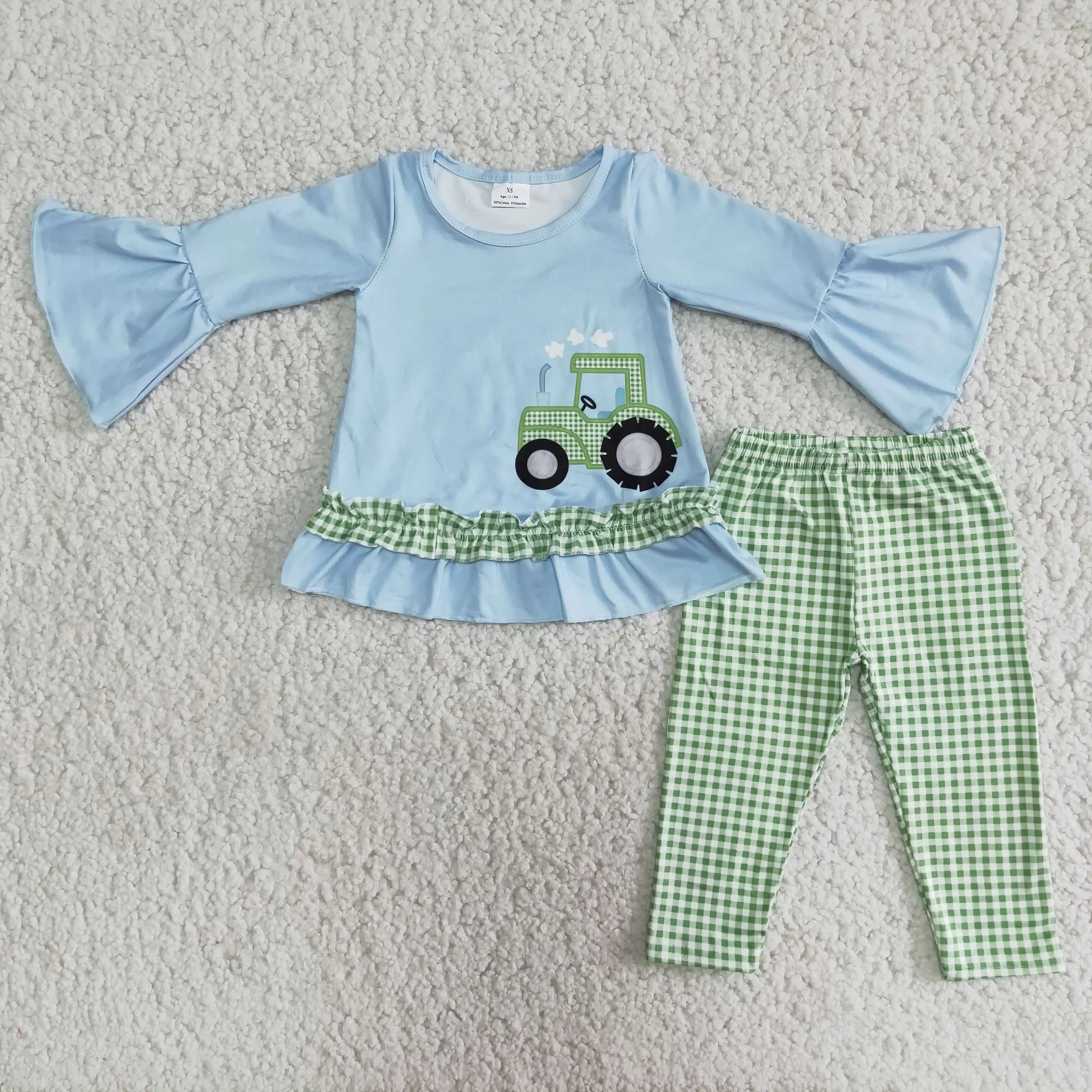 

Kdis Girls Truck Clothing Spring Fall Fashion Butique Outfit Set