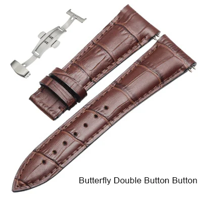 Light Brown-2 Ремешок для часов из натуральной кожи 23 мм для Frederique Constant Runabout FC-330 RM6B6 43 мм складной ремешок с пряжкой ремешок на запястье - Цвет ремешка: Light Brown-2