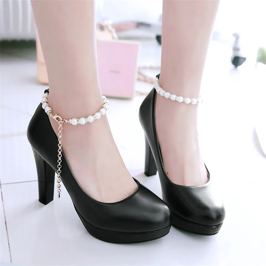 

High Heel Shoes Woman Pumps Wedding Party Shoes Platform Dress Women Shoes High Heels Ladies Shoes Small Big Size 31 - 45
