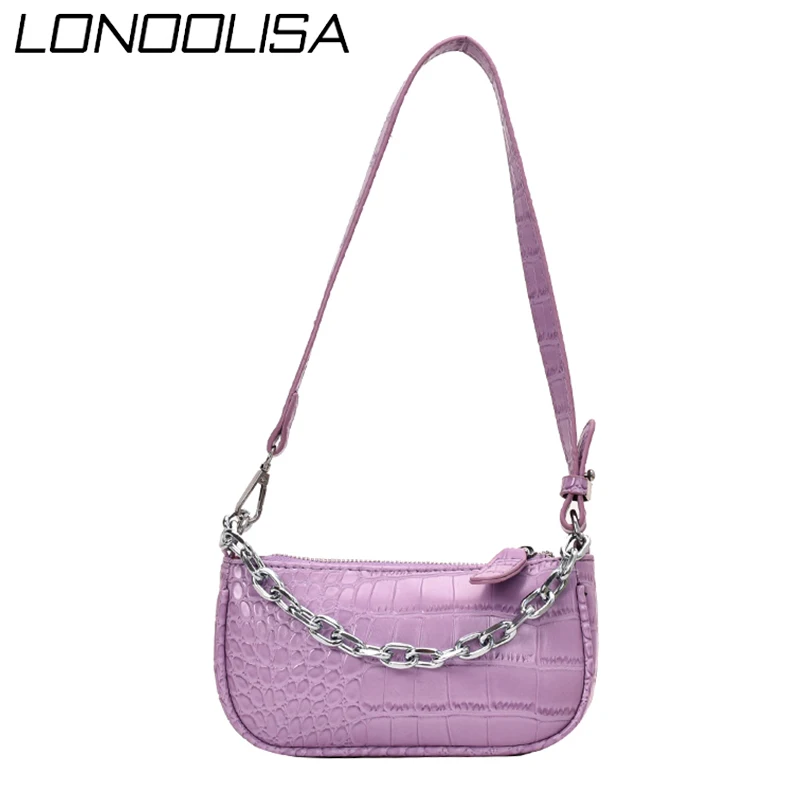 

Stone Pattern PU Leather Ladies Hand Shoulder Crossbody Bags for Women 2020 Luxury Handbags Women Bags Designer Chains Mini Tote