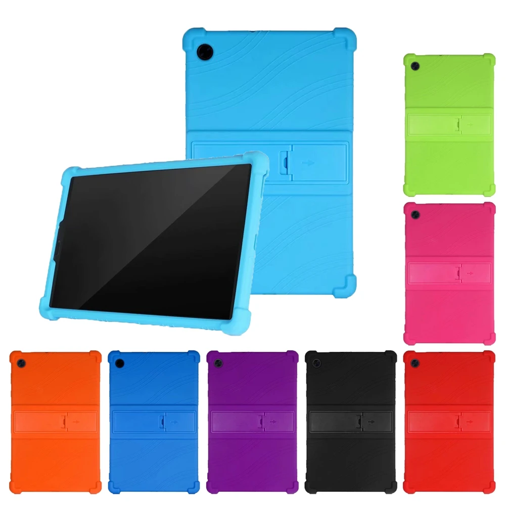 

Cover For Lenovo Tab M10 Plus 10.3 M10 HD 2nd Gen P10 10.1 M8 E8 8.0 Kids Case Soft Silicone Kickstand Shockproof Tablets Funda