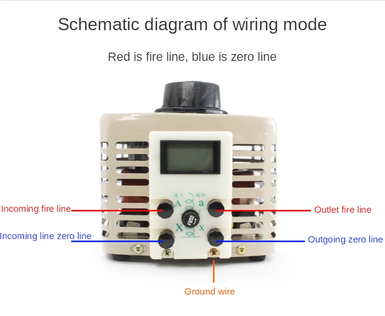 

TDGC2-0.5KW AC Variable Digital Voltage Adjustable Regulator Transformer 2A 500w 220v Single-phase 0-250V Power Supplies