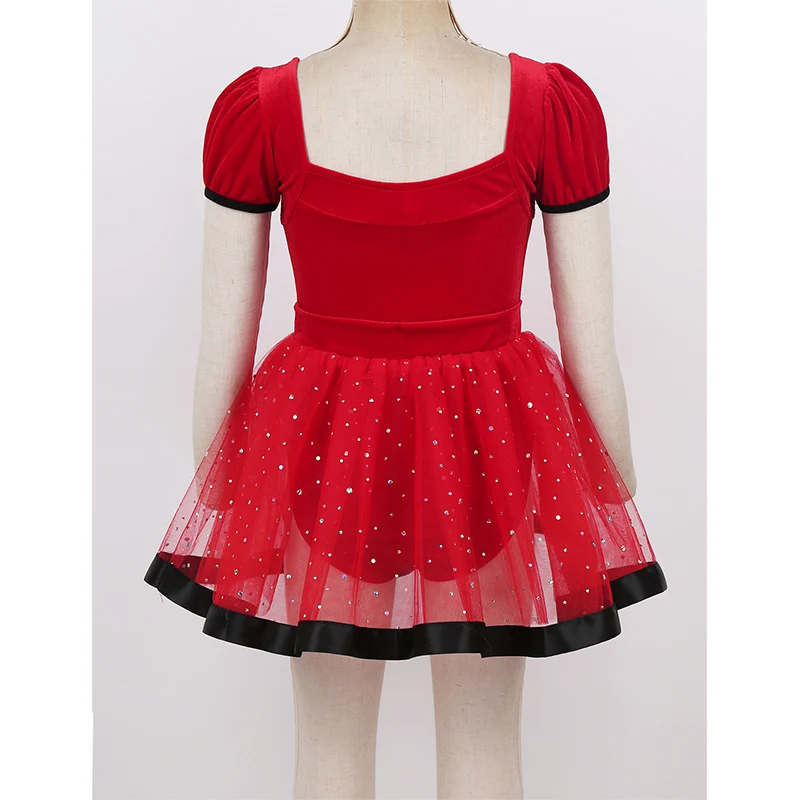 Детская юбка пачка с короткими рукавами фонариками и блестками| |