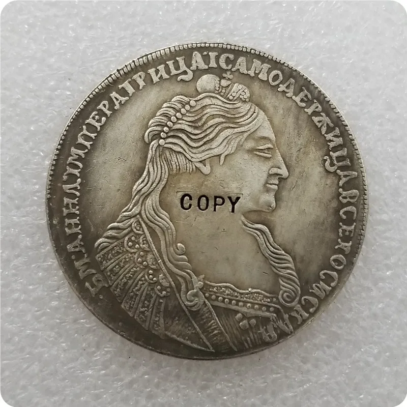 1736 Россия 1 рубль копия монеты памятные монет медаль коллекционные