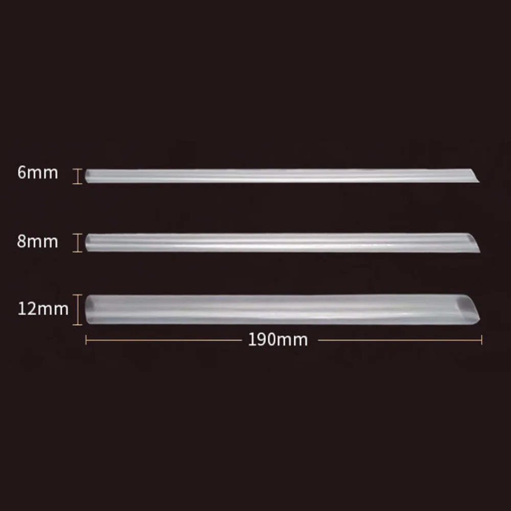 50 шт./лот белые черные Большие широкие питьевые соломинки одноразовые гибкие для