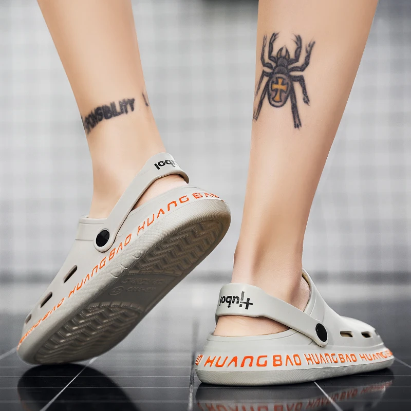 Новые Летние Женские Обувь Мужской Толстая Подошва Баоту Воздушная Подушка Половинки Сланцы Пляжные Сандалии.