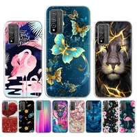 honor10x lite case for huawei honor 20 30 pro case honor 10i 10 x lite 9 soft wolf lion bumper 9lite 8x max 8c fundas back cover