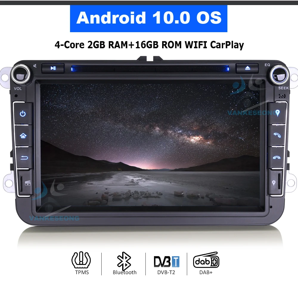 

8-дюймовый автомобильный DVD-проигрыватель, GPS, Sat Nav для Volkswagen Polo MK5, Scirocco Mk3, Sharan, Bluetooth, Auto CarPlay, DAB, Авторадио, стерео