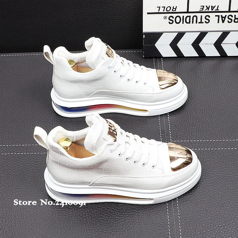 

2021 Martin Shoes Men Warm Leather Fashion Men High Top Shoes Korean Version Trend Youth Casual Men Cowboy Safty Shoes
