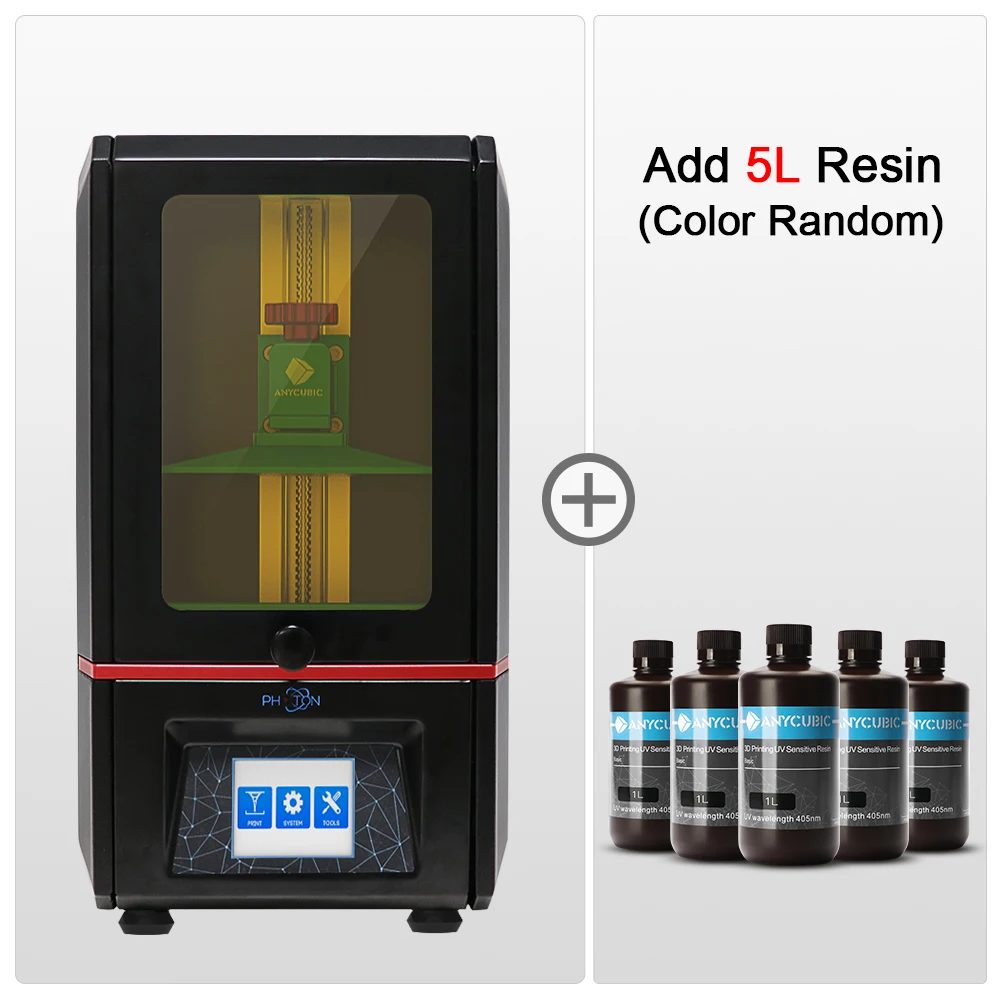 ANYCUBIC Photon SLA 3d принтер UV lcd Смола Собранный 2K экран размера плюс офлайн печать Impresora 3d Drucker 3d Принтер Комплект