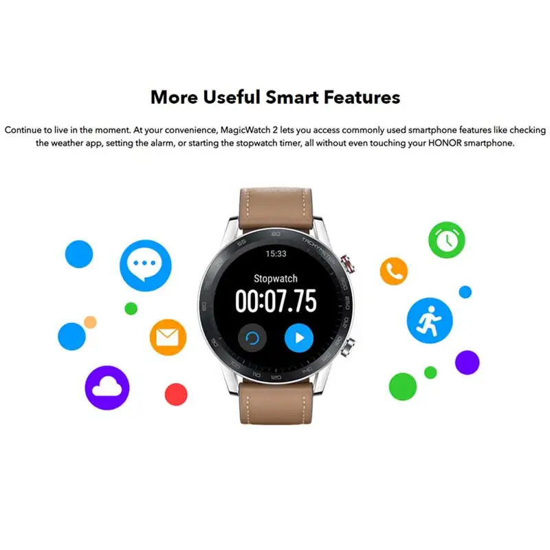 Honor Magic 2 Смарт-часы 46 мм большой экран 14 дней жизни Bluetooth кровяной кислород Инди