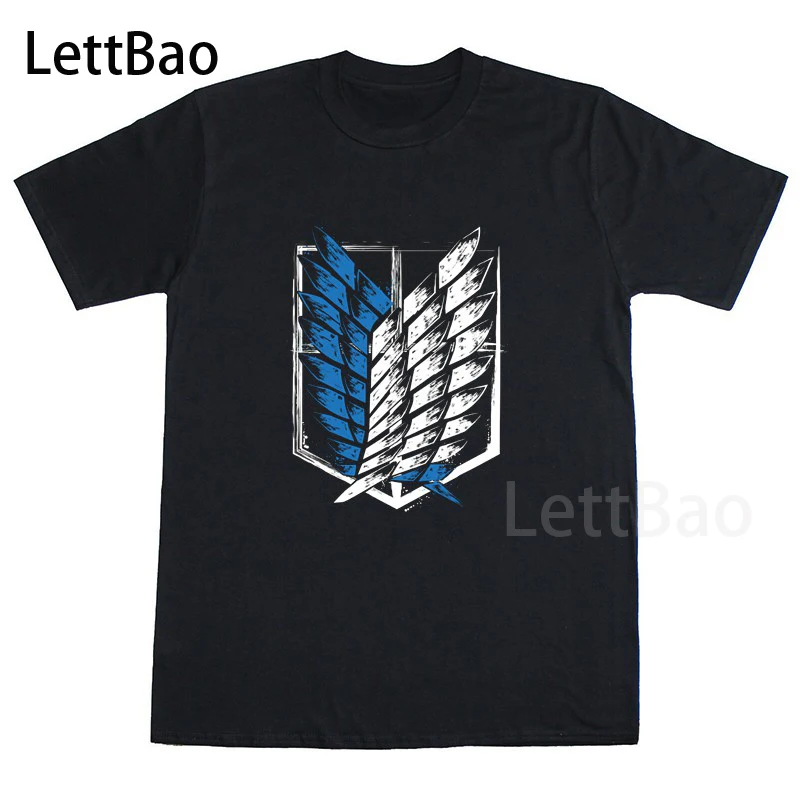 

2021 футболки с принтом "атака на Титанов", футболки, футболки в эстетике японского аниме, дизайнерская хлопковая черная футболка с коротким р...