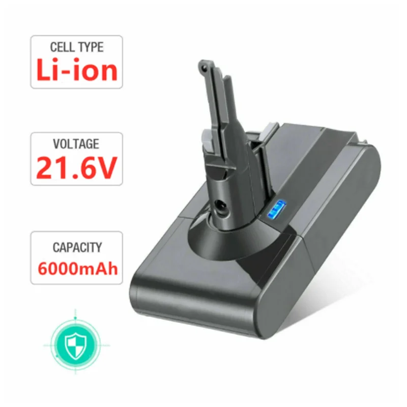 

2PACK Dyson V8 21.6V 6000mAh Replacement Battery for Dyson V8 Absolute Cord-Free Vacuum Handheld Vacuum Cleaner Dyson V8 Battery