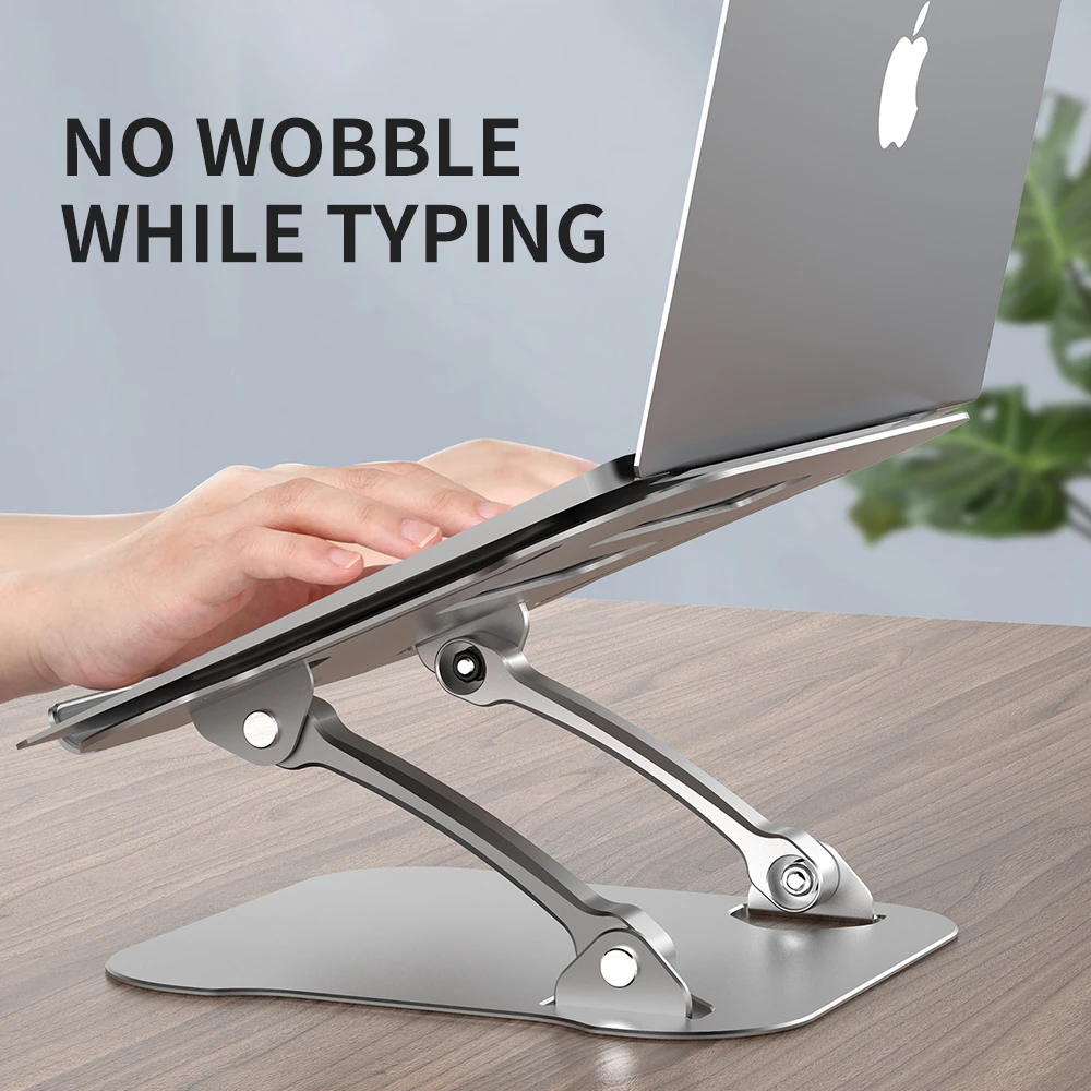 

11-17inch Cooling Rack Folding Adjustable Angle Aluminum Alloy Desktop Portable Holder Office Universal Non Slip Laptop Stand