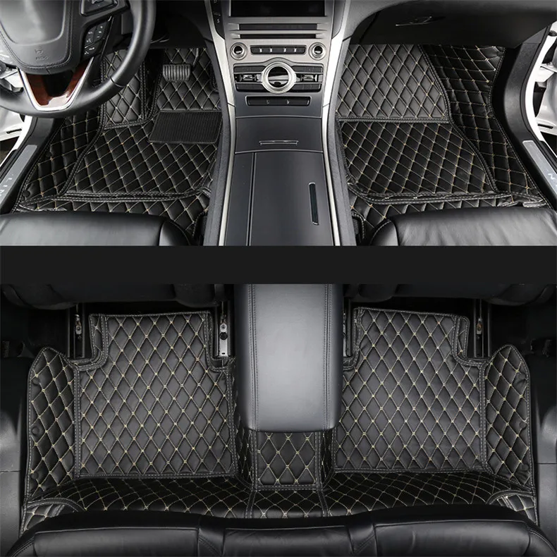 

fiber leather car floor mat for lincoln mkz 2013 2014 2015 2016 2017 2018 2019 2020 accessories