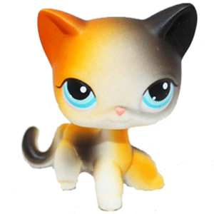 106 pet shop lps лпс пет шоп игрушки кошка немного короткие волосы стоял серый#5#391 черный#336 старые оригинальные игрушки котенок детей Рождество подарок коллекция - Цвет: 106