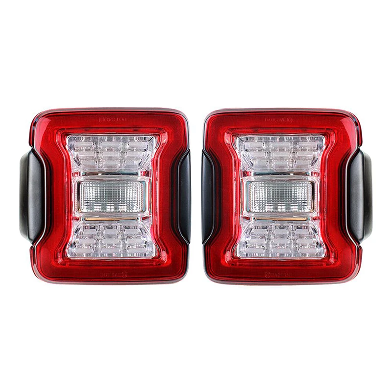 Для 2007-2018 Jeep Wrangler JK Look Cover/Red светильник Tail s W/тормозной фонарь заднего хода |