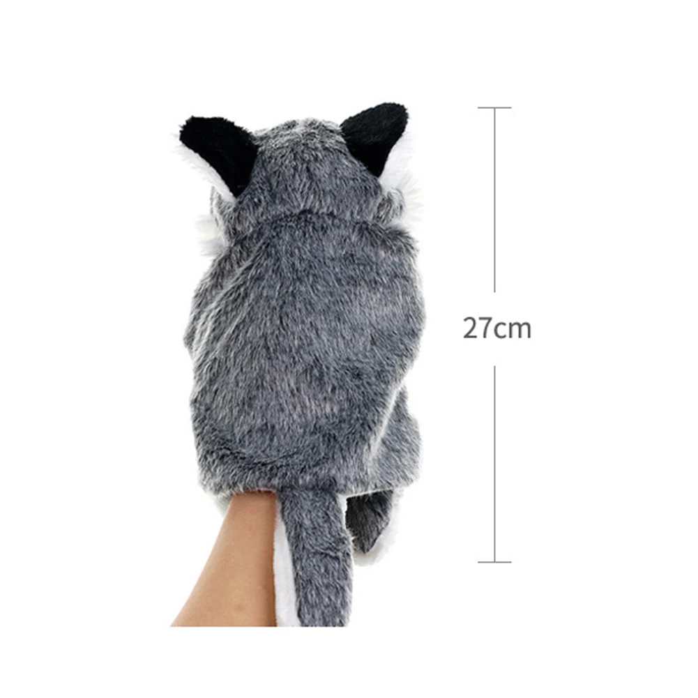 

Cute Wolf Animal Plush Soft Doll Hand Puppet Storytelling Parent-Child Toy Gift New
