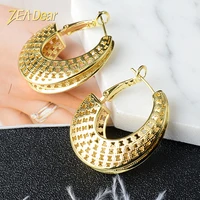 zea dear sunny jewelry fashion copper hoop high quality big earrings for women classic luxury romantic anniversary earrings