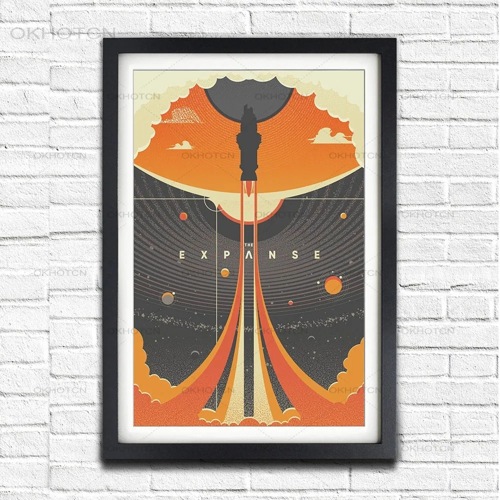 

The Expanse Space Travel Universal Posters and Prints Canvas Painting Wall Art Pictures for Living Room Home Decoration