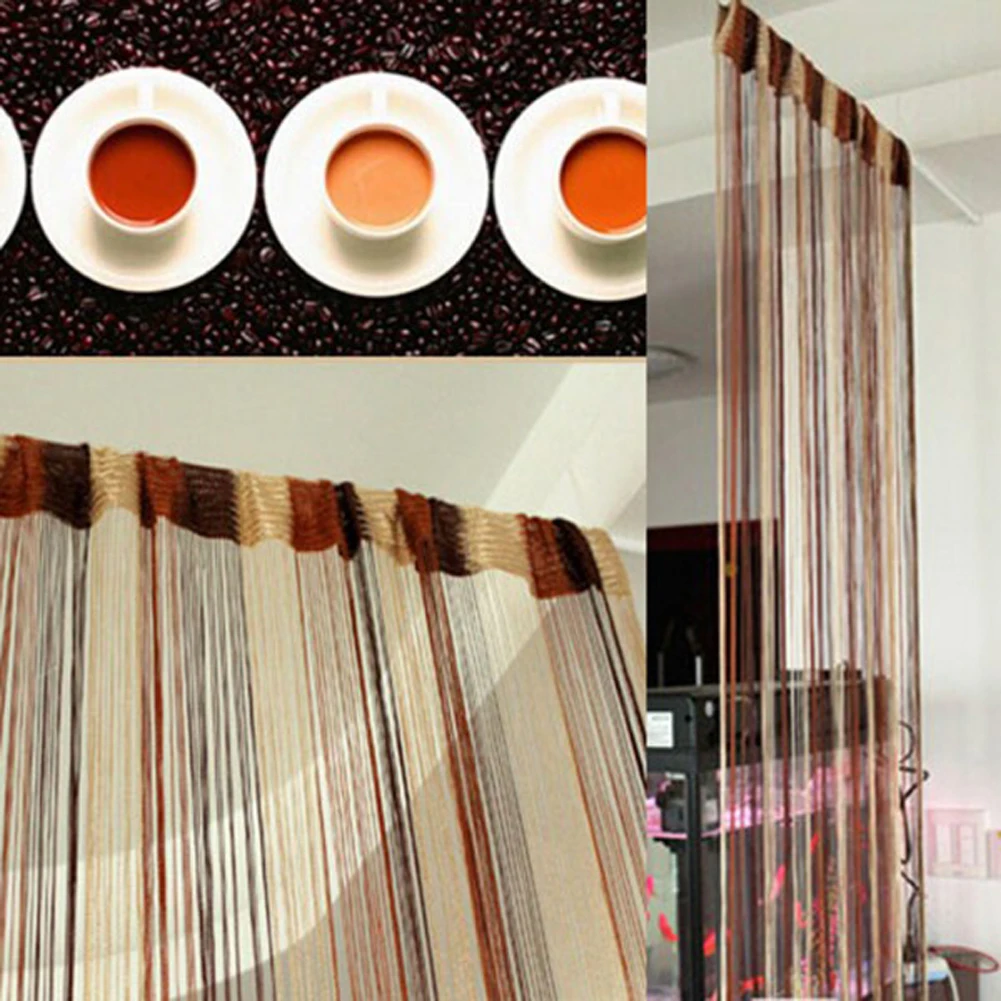 New Mixed Colors Line String Window Curtain Tassel Door Room Divider Scarf Valance | Дом и сад