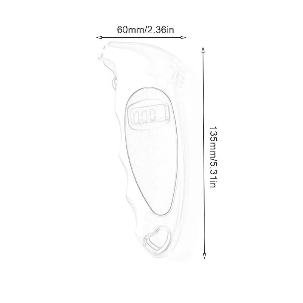 

Digital Tire Pressure Gauge 150 PSI 4 Settings Car Truck Bicycle Backlit LCD Non-Slip Grip (1 Pack) Durable
