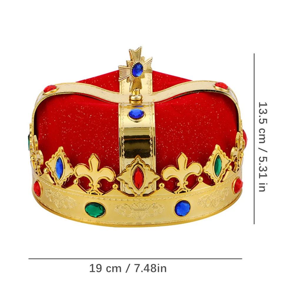 Корона King Prince декоративная шапка для косплея реквизит взрослых и детей маскарада