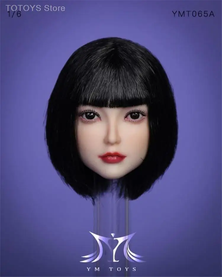 

1/6 YMTOYS YMT065 Loli Girl Head Sculpture Feamle Soldier Head Carving Fit 12'' Action Figure Body