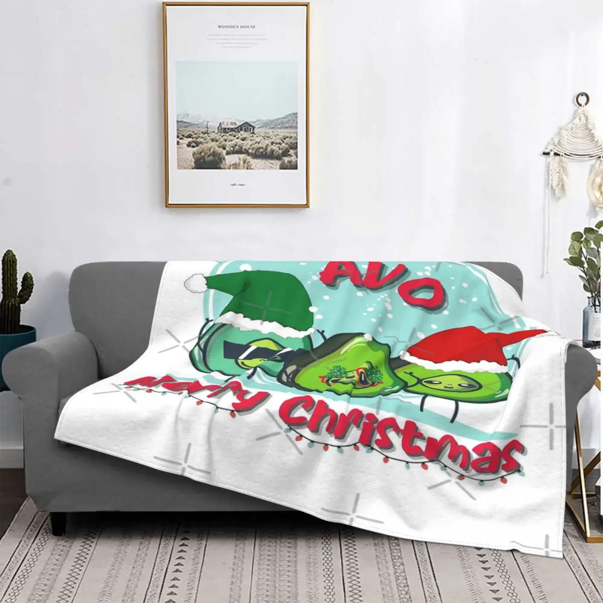 

Avo-Manta de Feliz Navidad, colcha para cama a cuadros, toalla de playa, manta doble, a cuadros y fundas