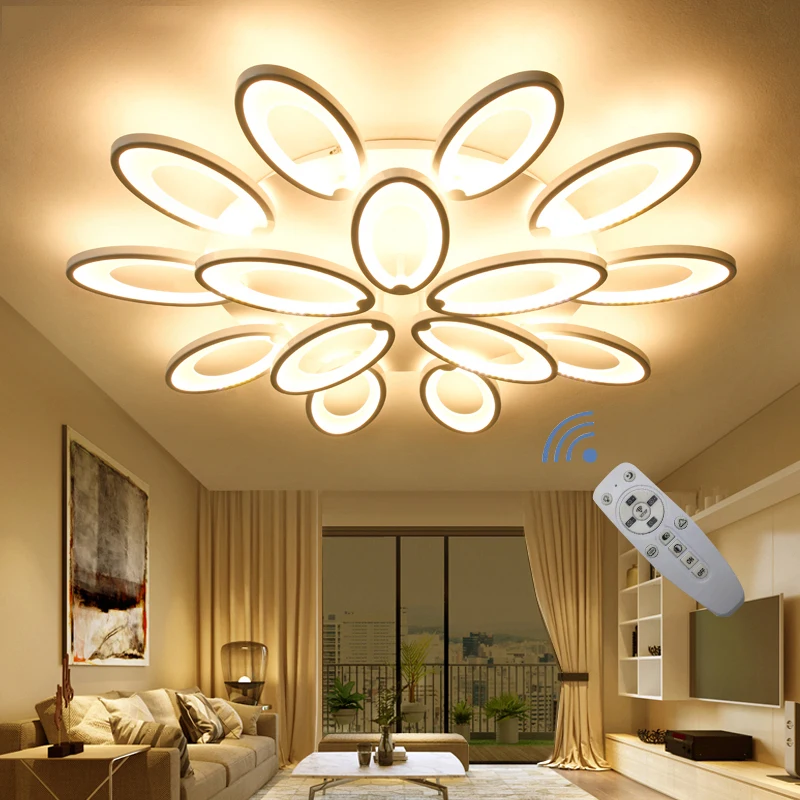 Светодиодный светильник для гостиной спальни столовой с дистанционным