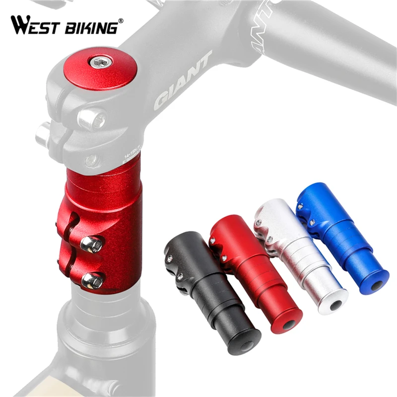 West biking велосипедный черенок вилки кронштейн крепления руля Rise Up расширитель расширение стебля более высокий велосипедный адаптер Велоспорт Вилка расширитель запчасти