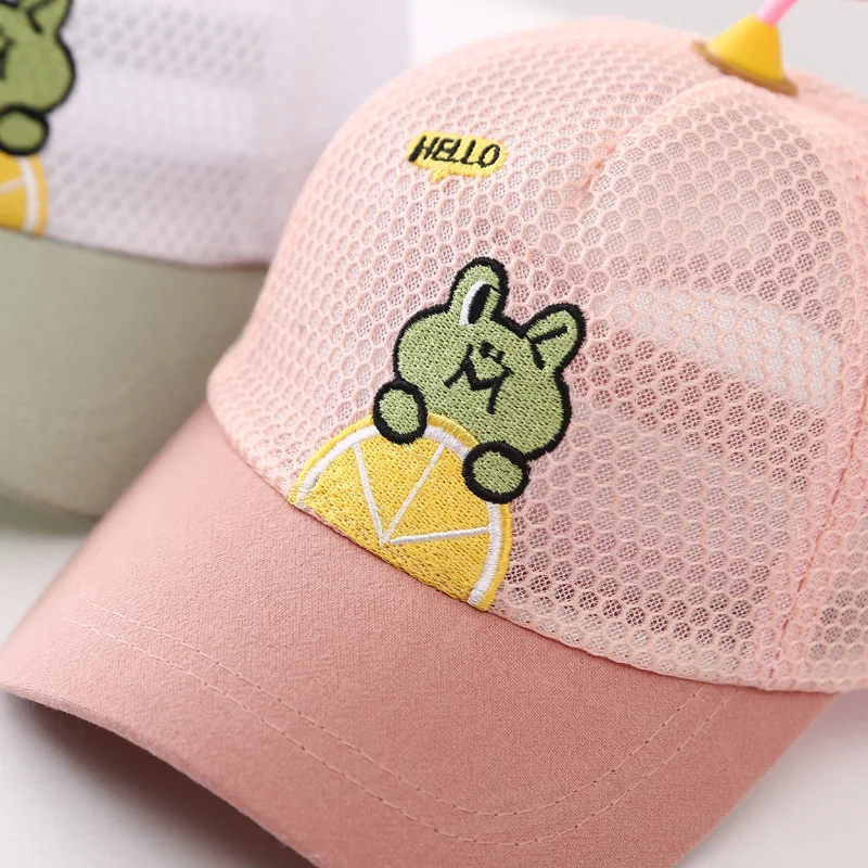 Бейсболки Foux для детей детская летняя сетчатая дышащая мультяшная лягушка с