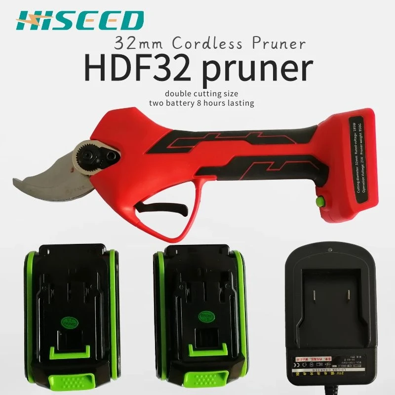 

HISEED Electric Pruning Scissors 32mm Pruning Shears 21V Lithium Battery Garden Pruner Progressive cutting