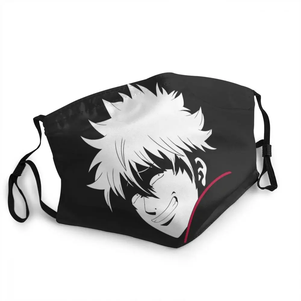 

Gintama Sakata Gintoki Reusable Mouth Face Mask Anime Japan Samurai Dustproof Protection Cover Unisex Respirator Mouth-Muffle