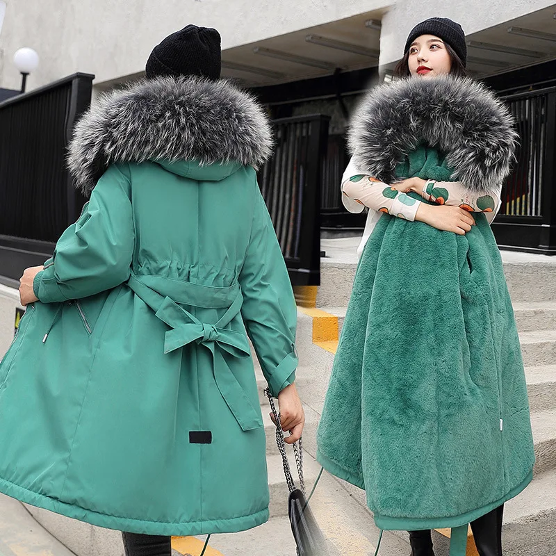 Women Winter Coat Jacket Seta Lead Cotton-padded Clothes Hat Cotton Parka Mujer Harajuku Camperas Casacos Manteau Femme Zzh006 |