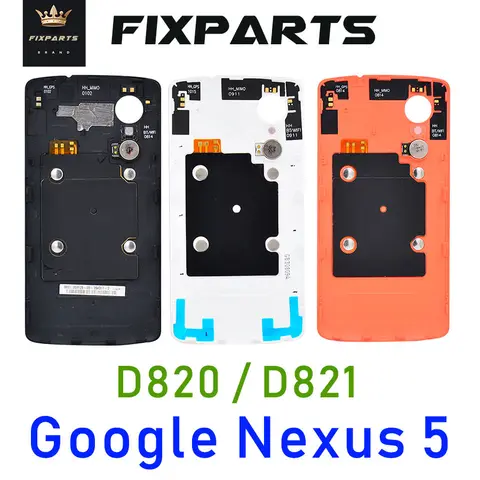 Для LG Google Nexus 5 D820 D821 Задняя крышка батареи Задняя Дверь Корпус чехол запасные части 4,95 "Nexus 5X батарея Дверь