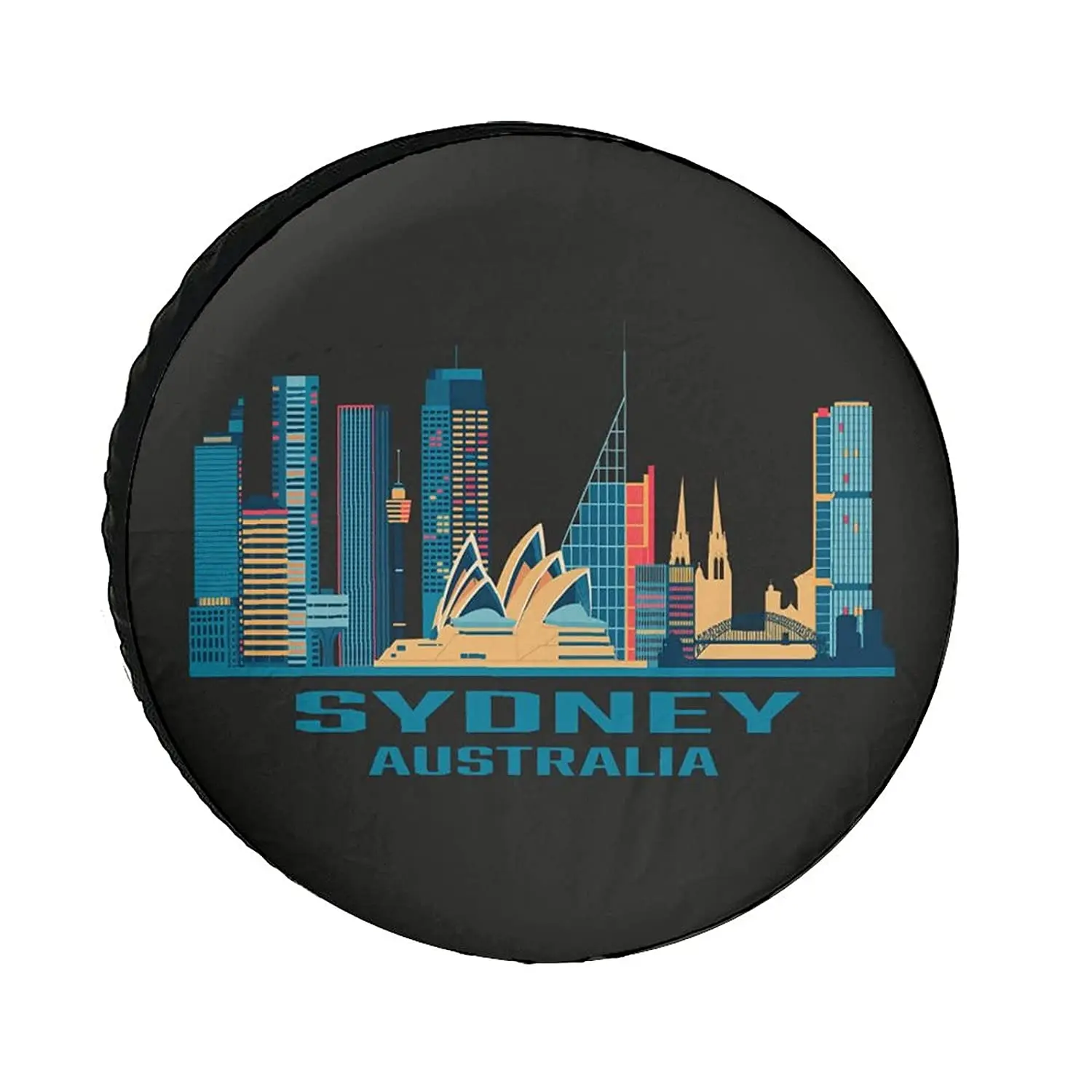 

Australia Sydney Universe Exploration Tire Covers Wheel Cover Protectors Weatherproof UV Protection Spare Tire Cover
