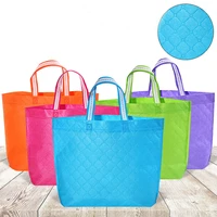 shopper bags non woven drawstring womens hand pocket home supplies storage organizer a035
