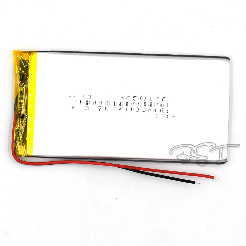 

3.7V 4000mah Li-po Li Ion Rechargeable Battery 5050100 Lithium Polymer Cells for Mp3 MP4 MP5 GPS PSP Mobile Bluetooth Speakder