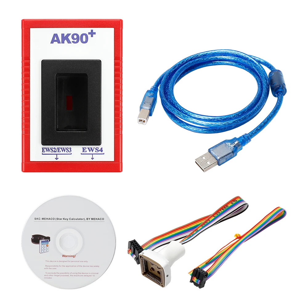 Программатор ключей AK90 + OBD2 для BMW CAS/EWS2/3/4 считыватель кодов V3.19 новейшая версия