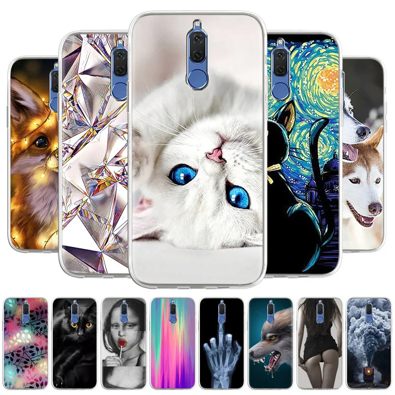 

TPU Case For Huawei Mate 10 Lite Silicon Back Cover For Huawei Nova 2i Maimang 6 Honor 9i India Soft Funda Protetive Shell