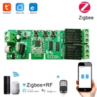 Релейный модуль 2CH Tuya ZigBee, дистанционное управление, выключатель света, умный двухканальный выключатель Wi-Fi, Alexa Google Home Tuya