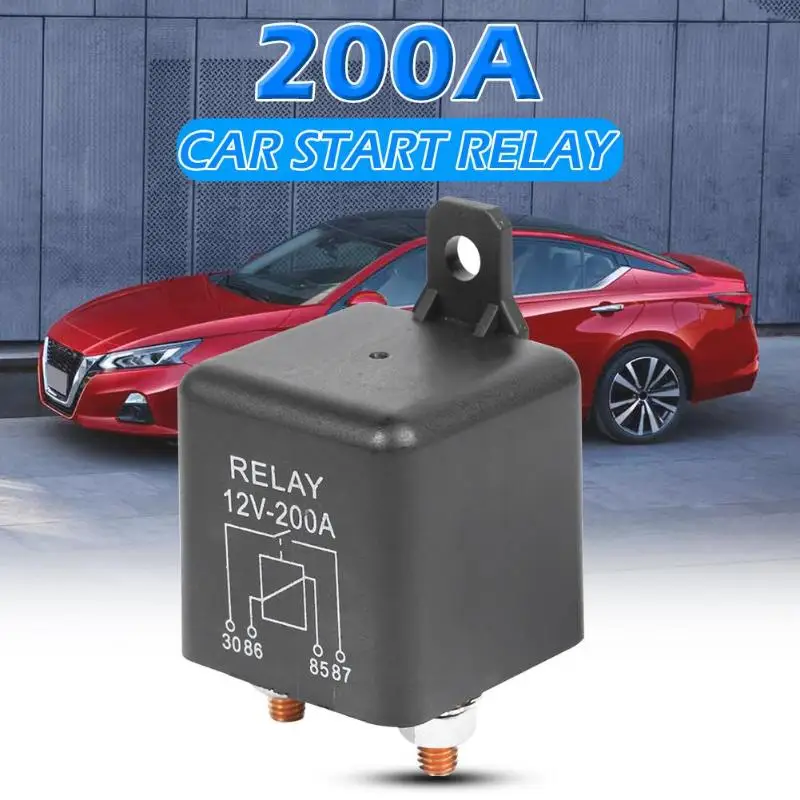 DC 12V 200A Heavy Duty Split Charge/Winch Relay 4 Pin for Car Van Boat Marine 2.4W Long-term and 4.8W Intermittent Work New | Автомобили и