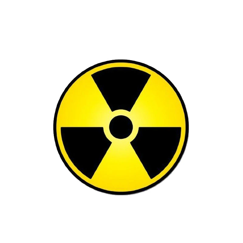 Автомобильный Стикеры забавные ядерного излучения Предупреждение