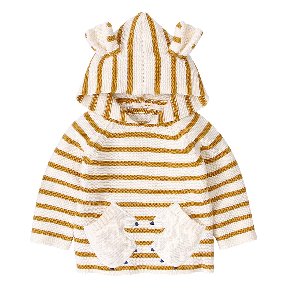 

Детские свитера с капюшоном для мальчиков и девочек, вязаный свитер, Осень-зима, вязаная одежда для малышей, Детская верхняя одежда, Рождест...