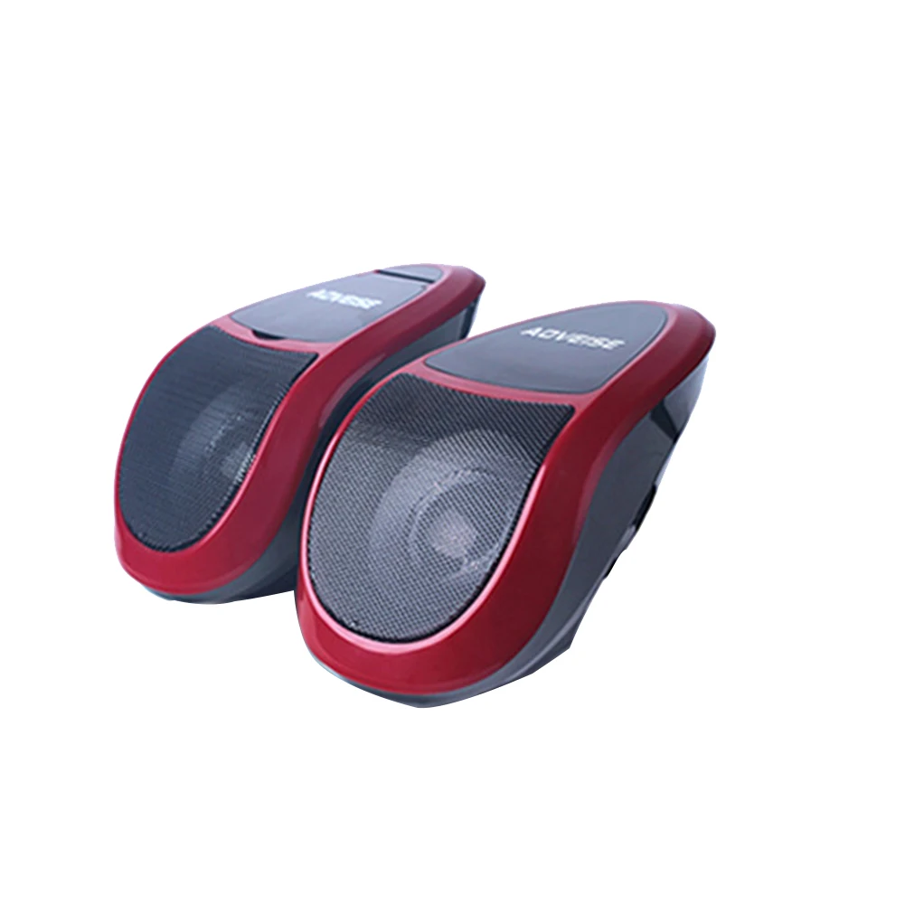 Black Red Аудио усилитель u-диск стерео fm-радио со светом Многофункциональный Bluetooth скутер Профессиональный MP3-плеер Колонка для мотоцикла - Цвет: Black Red
